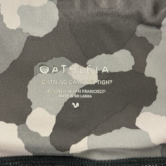Athleta Lightning Camo 7/8 Tight Women's Size Medium Mid Rise Stretch Workout - Picture 6 of 7